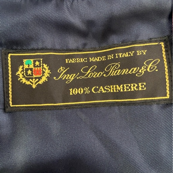 J. Crew women’s Navy Blue Schoolboy Blazer 100% Loro Piana Cashmere Luxury Sz 00 - Picture 5 of 6